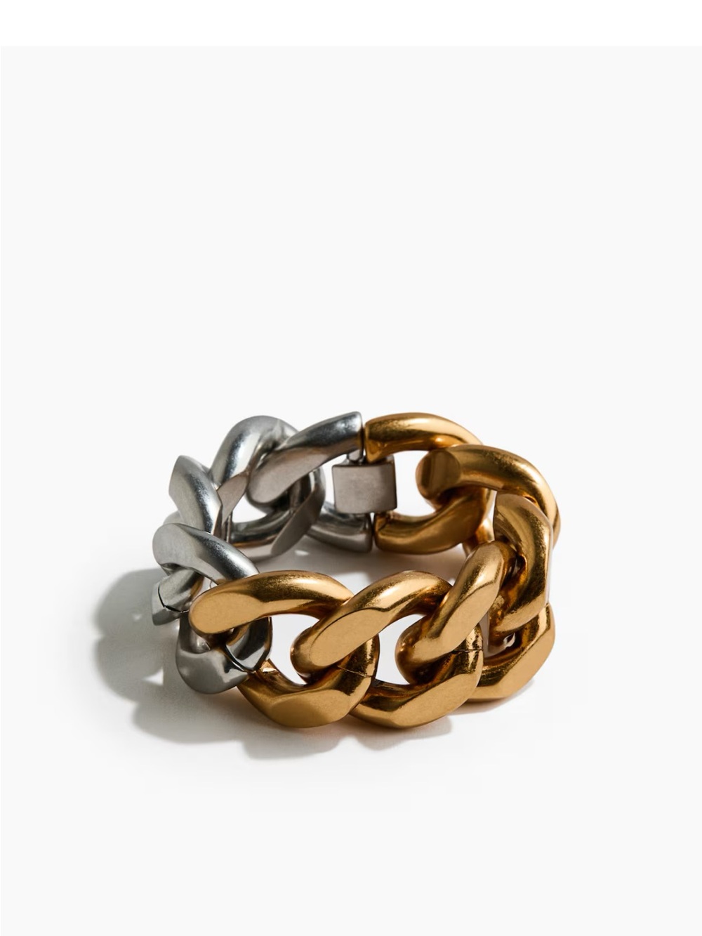 Stella McCartney Two-Tone Gold & Silver Chunky Chain Bracelet